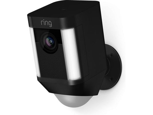 Ring Spotlight Cam Batterij Beveiligingscamera Zwart