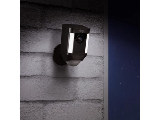 Ring Spotlight Cam Batterij Beveiligingscamera Zwart